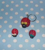 Chaveiro Joaninha Personalizada Biscuit Mania